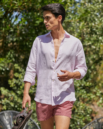<b>Linen Shirt</b><br> Light Pink - QVINTO