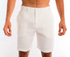 <b>Linen Shorts</b><br> White - QVINTO